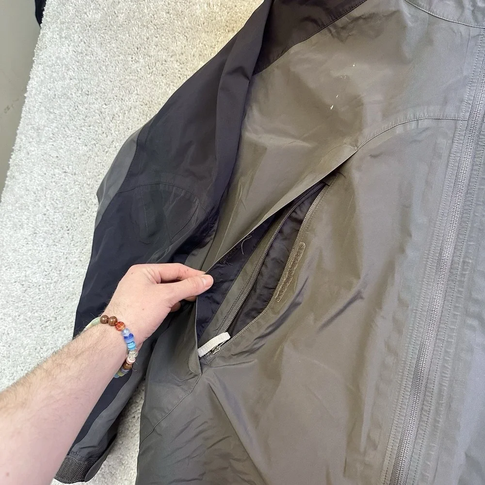 Vintage The North Face Mountain Jacket‎ Mens XL Gore Tex Gray Shell AS-IS Y2K